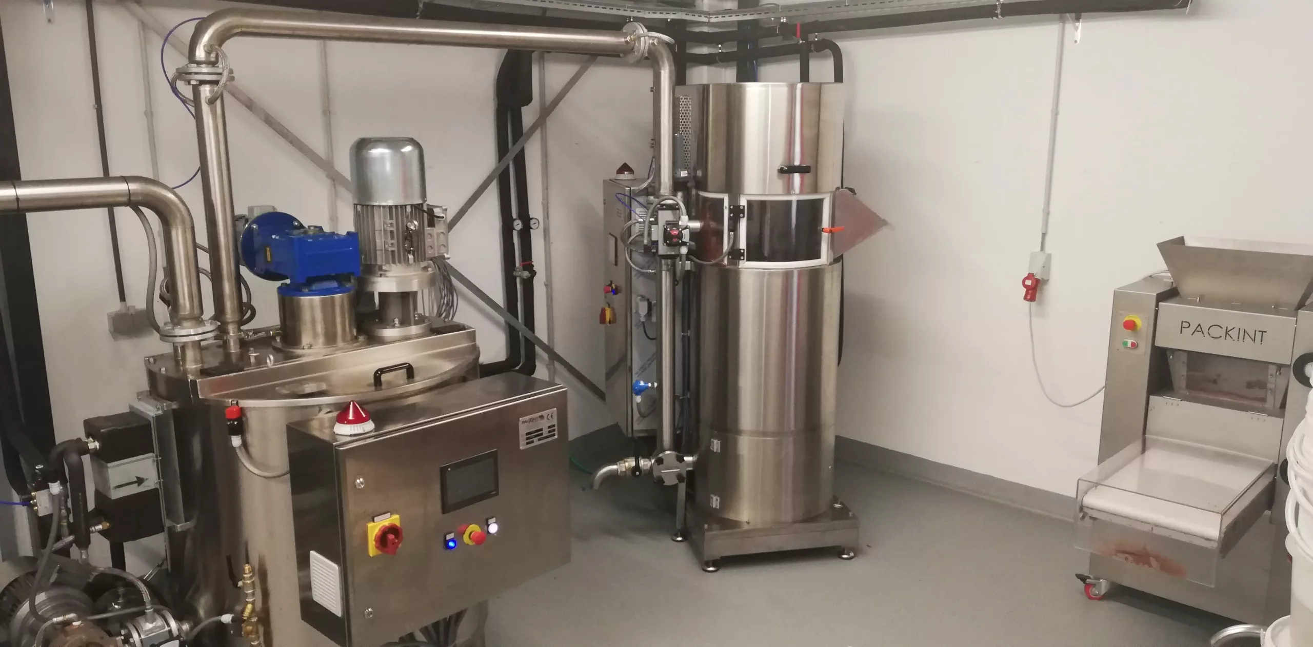 Our winnower, ball mill and conche...