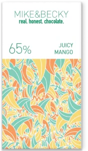 Mike&Becky Juicy Mango 65% organic bean-to-bar chocolate