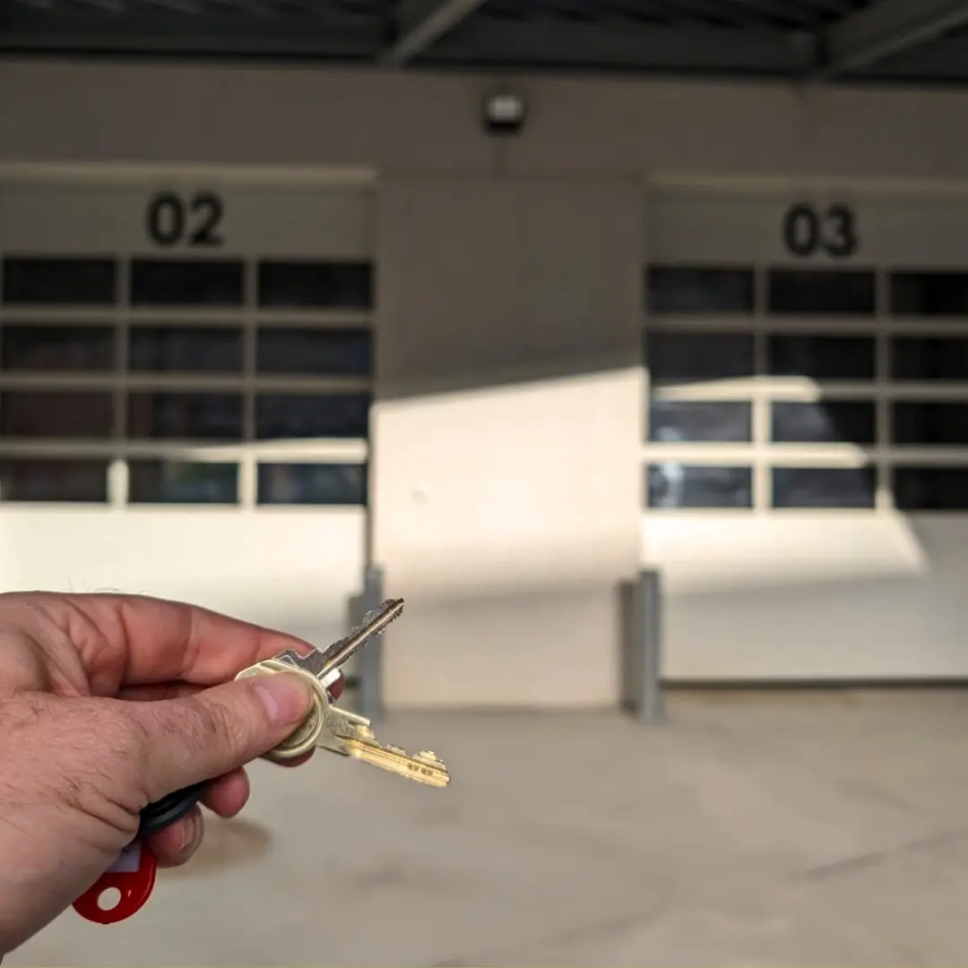 Keys to our new workshop at CityCampus
