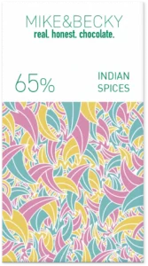 Mike&Becky Indian Spices 65% organic bean-to-bar chocolate