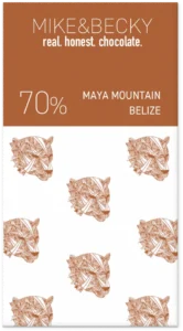 Mike&Becky Belize Maya Mountain 70% organic bean-to-bar chocolate