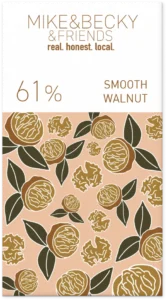 Mike&Becky Smooth Walnut 61% organic bean-to-bar chocolate